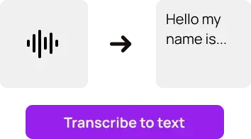 Example showing how Transcription API is for transcribing audio to text